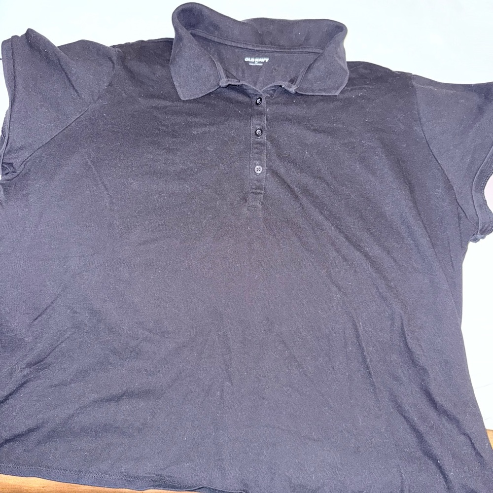 Old Navy Women’s Polo Shirt black. Size 2x